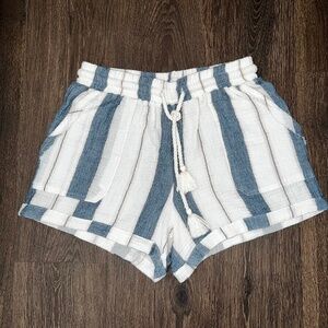 NWOT Ocean Drive Blue & White Stripe Shorts/Medium